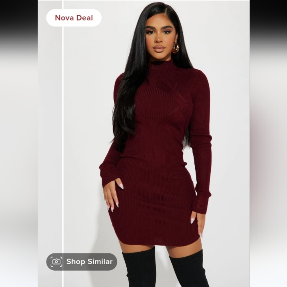 Mini sweater dress